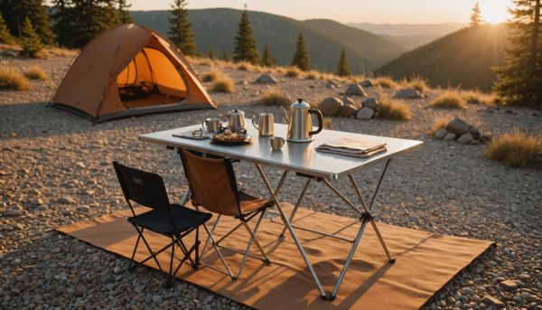 Mobilier pliant et tables de camping nomades