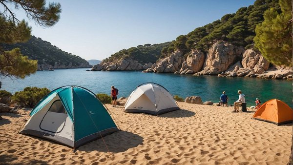 Camping de rêve à cala llevado sur la costa brava